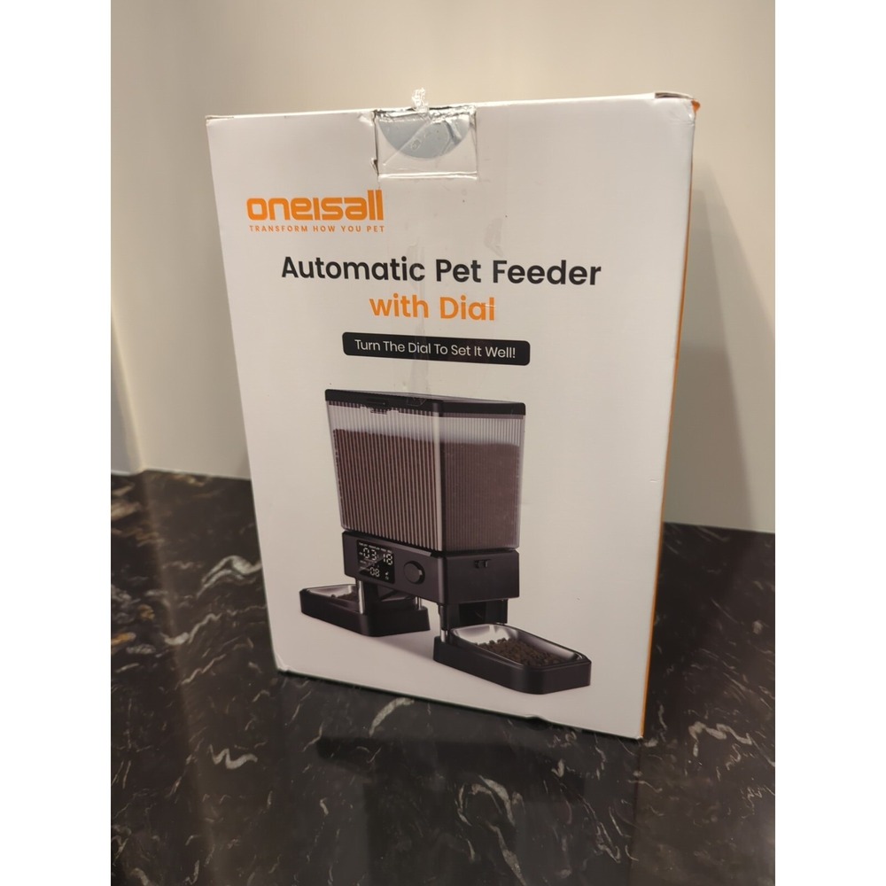 Oneisall Automatic Cat Feeder For 2 Cats 20 cups/5L, Automatic Food Dispenser